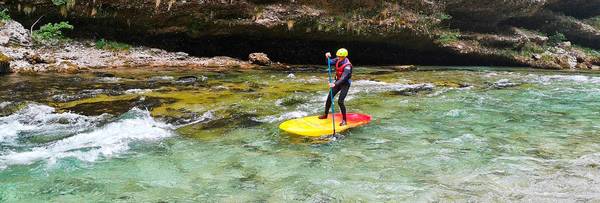 Stand up Paddling am Wildwasser