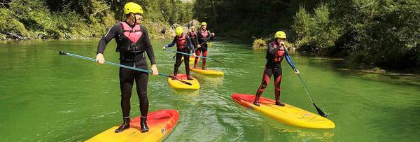 SUP auf der Salza in der Steiermark