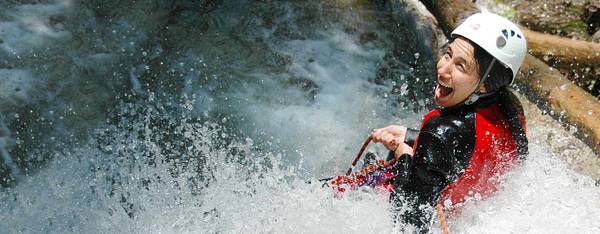 Canyoning in der Steiermark im Nationalpark Gesäuse.